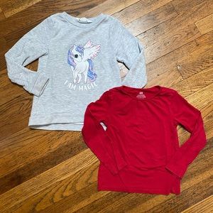 Girls H&M shirts bundle size 4-6y
